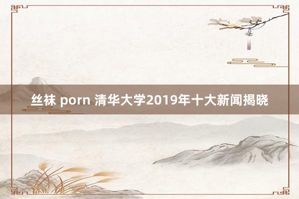 丝袜 porn 清华大学2019年十大新闻揭晓