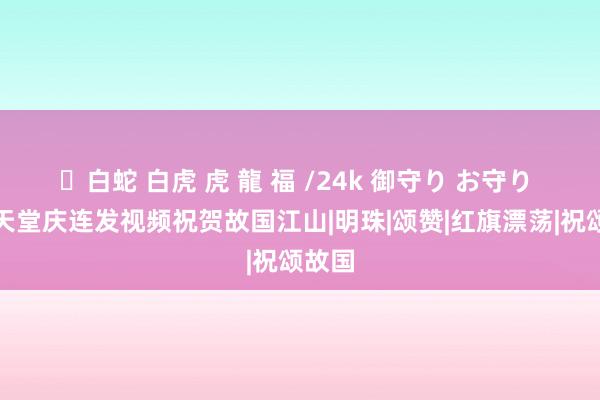 ✨白蛇 白虎 虎 龍 福 /24k 御守り お守り 陈奕天堂庆连发视频祝贺故国江山|明珠|颂赞|红旗漂荡|祝颂故国