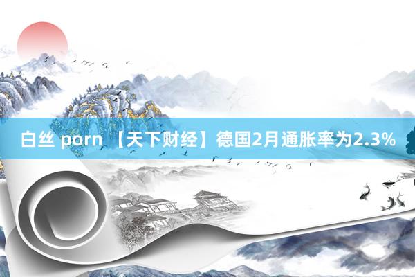 白丝 porn 【天下财经】德国2月通胀率为2.3%